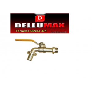 TORNEIRA DE METAL 3/4 C/ESFERA 160G DELL...