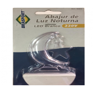 8684 ABAJUR LUZ NOT.LED LUA 220V BR BRAS...